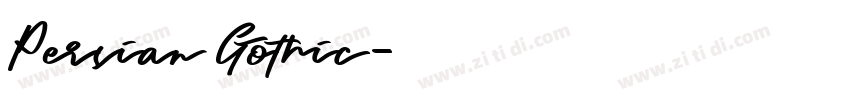 Persian Gothic字体转换